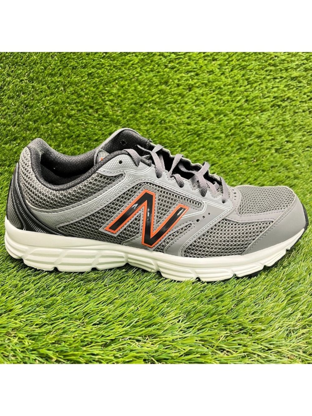 New Balance 460v2 Mens Size 12 Gray White Orange Athletic Running Shoes Sneakers